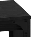Coffee Table 3 pcs Black Oak Engineered wood