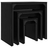 Nesting Coffee Table 3 pcs Black oak 60 x 35 x 56 cm - 45-Degree Angle