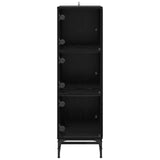 Sideboard Black Oak 35 x 37 x 117 cm - Rear View
