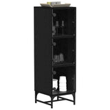 Sideboard Black Oak 35 x 37 x 117 cm - Side View