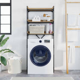 Washing Machine Shelf 67 x 25 x 163 cm Engineered wood - Top-Down View