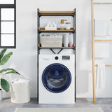 Washing Machine Shelf with Shelf Artisan Oak 67 x 25 x 163 cm