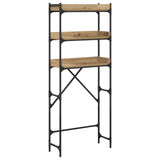 Washing Machine Shelf with Shelf Artisan Oak 67 x 25 x 163 cm - Front View