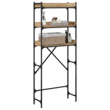 Washing Machine Shelf with Shelf Artisan Oak 67 x 25 x 163 cm - Side View