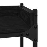 Washing Machine Shelf with Shelf Black 0ak 67 x 25 x 163 cm - Low Angle