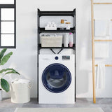 Washing Machine Shelf 67 x 25 x 163 cm Engineered wood - Top-Down View