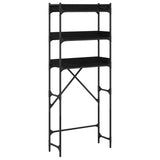 Washing Machine Shelf with Shelf Black 0ak 67 x 25 x 163 cm - Front View
