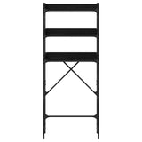 Washing Machine Shelf with Shelf Black 0ak 67 x 25 x 163 cm