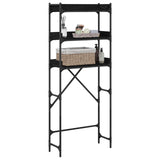 Washing Machine Shelf with Shelf Black 0ak 67 x 25 x 163 cm - Side View