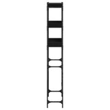 Washing Machine Shelf with Shelf Black 0ak 67 x 25 x 163 cm - Rear View