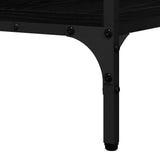 Console Table Black oak 100 x 32 x 75 cm Engineered wood - Low Angle