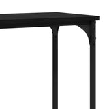 Console Table Black oak 160 x 29 x 80 cm Engineered wood - Extra Image