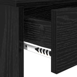 Dressing Table Black Oak 96 x 39 x 142 cm Engineered Wood - Extra Image