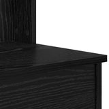 Dressing Table Black Oak 96 x 39 x 142 cm Engineered Wood - Extra Image