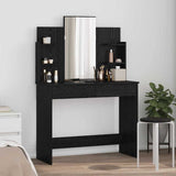 Dressing Table Black Oak 96 x 39 x 142 cm Engineered Wood
