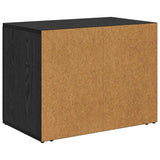 Bedside Cabinet Black Oak 35 x 60 x 50 cm Engineered Wood