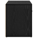 Bedside Cabinet Black oak 60 x 36 x 45 cm Engineered wood - Close-Up Angle
