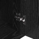 Sideboard Black oak 30 x 80 x 90 cm Engineered wood