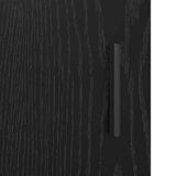Sideboard Black oak 30 x 80 x 90 cm Engineered wood