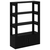 Sideboard Black oak 30 x 80 x 119.5 cm Engineered wood