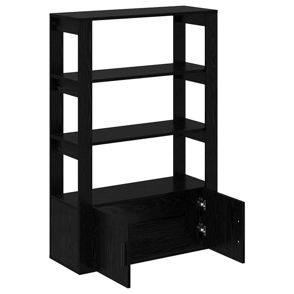 Sideboard Black oak 30 x 80 x 119.5 cm Engineered wood