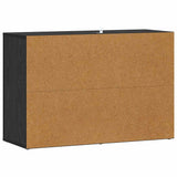 Sideboard Black Oak 80 x 30 x 53 cm Engineered Wood