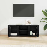 TV Cabinet Black Oak 100 x 31,5 x 35 cm Engineered Wood - Top-Down View