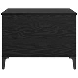 Coffee Table Black Oak 60 x 44,5 x 45 cm Engineered Wood