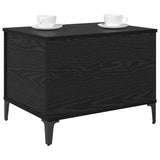 Coffee Table Black Oak 60 x 44,5 x 45 cm Engineered Wood