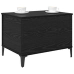 Coffee Table Black Oak 60 x 44,5 x 45 cm Engineered Wood