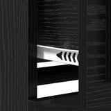 Sideboard Black Oak 70 x 35,5 x 67,5 cm Engineered Wood