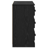 Sideboard Black Oak 70 x 35,5 x 67,5 cm Engineered Wood