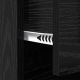 Sideboard Black Oak 70 x 35,5 x 67,5 cm Engineered Wood - Extra Image