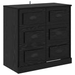 Sideboard Black Oak 70 x 35,5 x 67,5 cm Engineered Wood