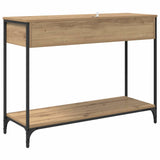 Console Table Artisan Oak 100 x 34,5 x 75 cm Engineered Wood - Low Angle