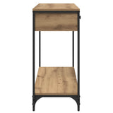 Console Table Artisan Oak 100 x 34,5 x 75 cm Engineered Wood - Close-Up Angle
