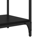 Console Table Black Oak 100 x 34,5 x 75 cm Engineered Wood - Extra Image