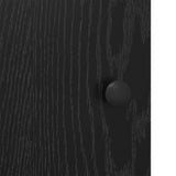 Sideboard Black Oak 100 x 35 x 80 cm Engineered Wood - Extra Image