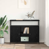 Sideboard Black Oak 100 x 35 x 80 cm Engineered Wood - Top-Down View