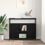 Sideboard Black Oak 100 x 35 x 80 cm Engineered Wood