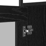 Sideboard Black Oak 100 x 35 x 80 cm Engineered Wood - Extra Image