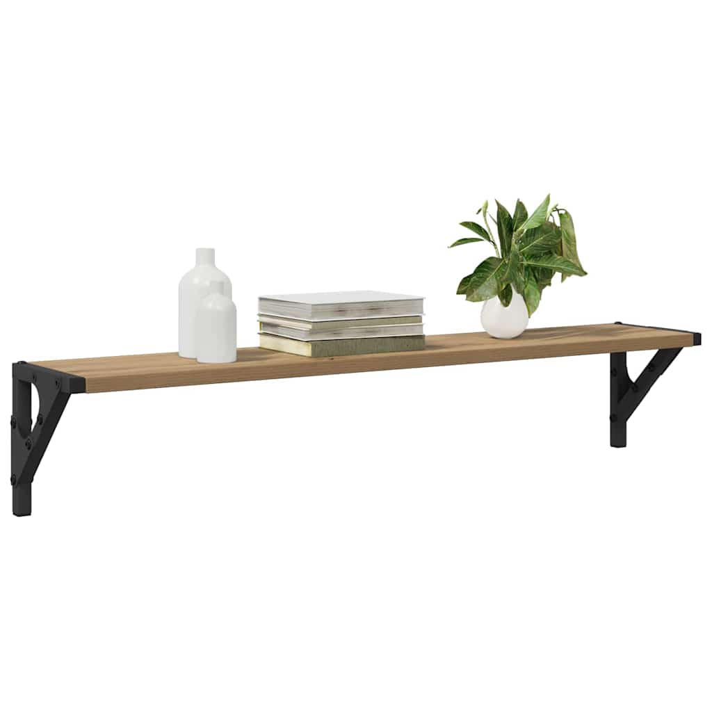 Wall Shelves Wall-Mounted 2 pcs Artisan Oak 80 x 15 x 15,5 cm
