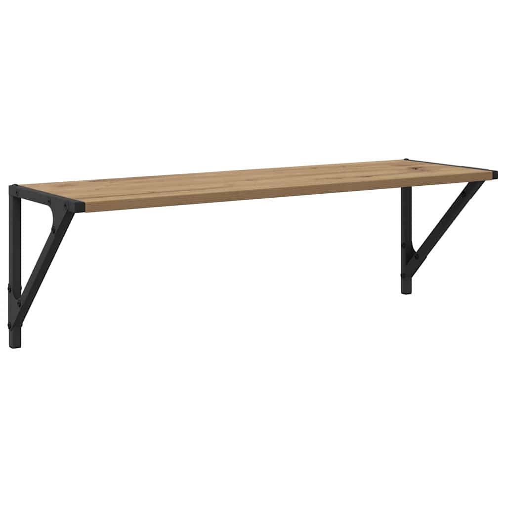 Wall Shelves Wall-Mounted 2 pcs Artisan Oak 80 x 25 x 25,5 cm