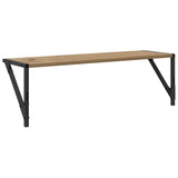 Wall Shelves with Shelf 2 pcs Artisan Oak 80 x 25 x 25,5 cm - Low Angle