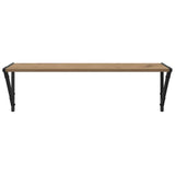 Wall Shelves with Shelf 2 pcs Artisan Oak 80 x 25 x 25,5 cm - Rear View