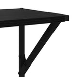 Wall Shelves 2 pcs Black Oak 80 x 25 x 25,5 cm Engineered Wood - Extra Image