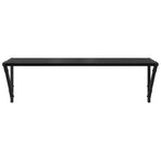 Wall Shelves 2 pcs Black Oak 80 x 25 x 25,5 cm Engineered Wood