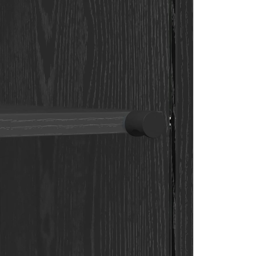 Sideboard Black oak 35 x 37 x 76 cm Engineered Wood