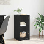 Sideboard Black oak 35 x 37 x 76 cm Engineered Wood