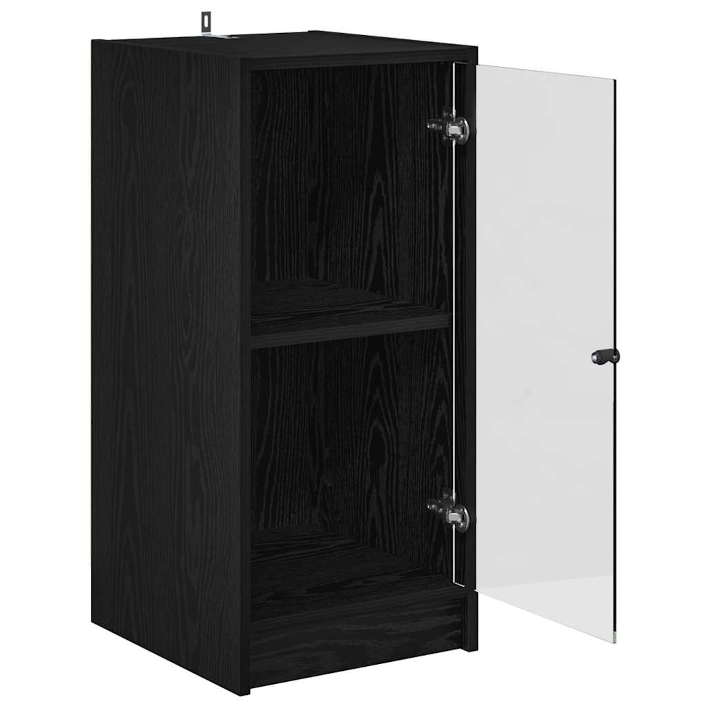 Sideboard Black oak 35 x 37 x 76 cm Engineered wood
